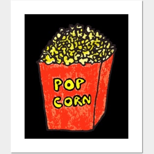 Pop Corn hand drawn love food fast food Posters and Art